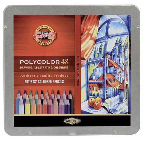 Lápiz Koh-i-noor Polycolor Lata x48 (3826)