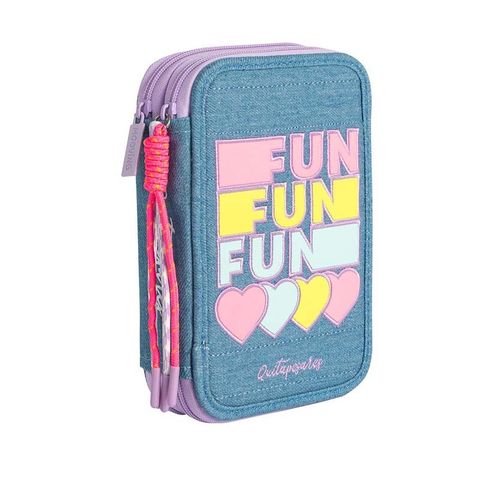 Cartuchera 2 Pisos Tela Mooving Quitapesares 