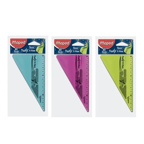 Escuadra Maped Twist-n 15cm 60/30°