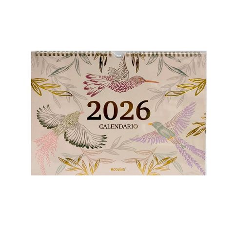 Calendario 2026 de Pared Mooving Boho 35x25 (0102)