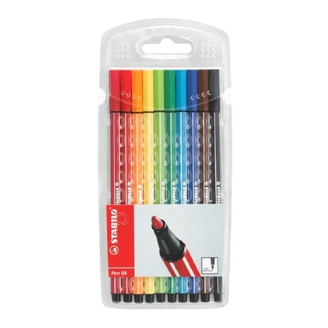 Marcador Stabilo Pen 68 x10 - Oferta Pagás 8