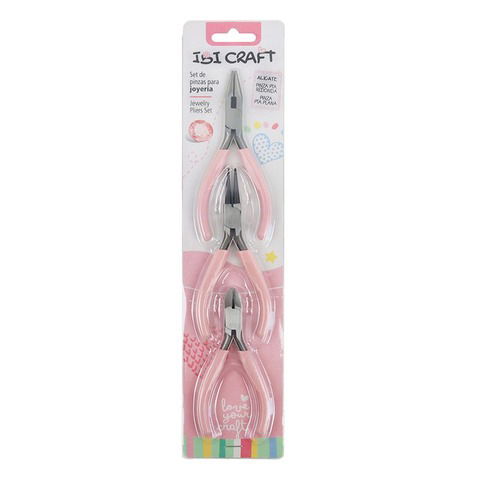 Pinza y Alicate Set x3 Piezas Ibi Craft (126100)