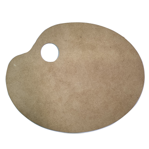 Mezclador Paleta MDF Oval Mundo N°1 - 15x20cm