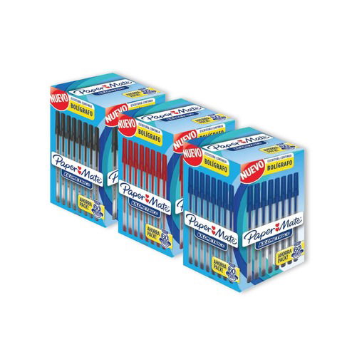 Lapicera Paper Mate Cuerpo Redondo Caja x60