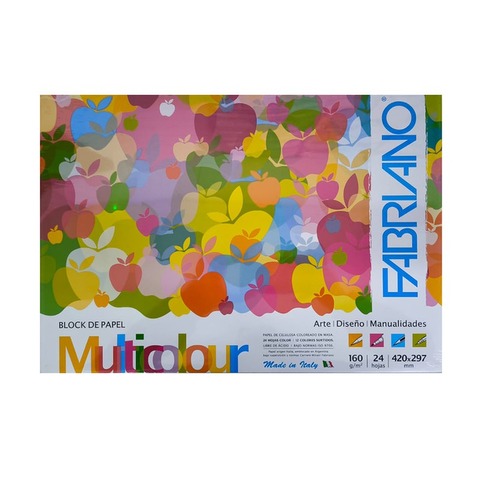Block Fabriano Multicolor A3 160grs - 24H. (808287)