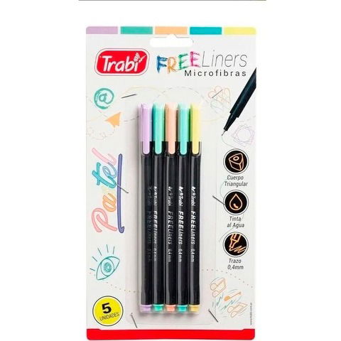 Microfibras Trabi Free Liners 0.4 x 5 Pastel