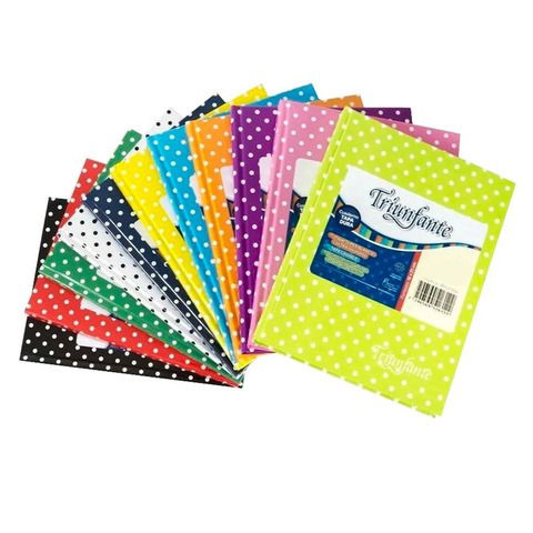 Cuaderno Escolar Triunfante/Asamblea/Tango 19x24 Rayado Pintitas T-D x48/50hj 