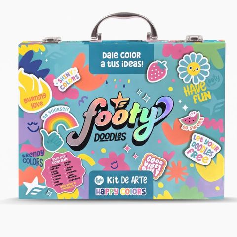 Set de Dibujo Footy Valija Happy Colors (SET503)