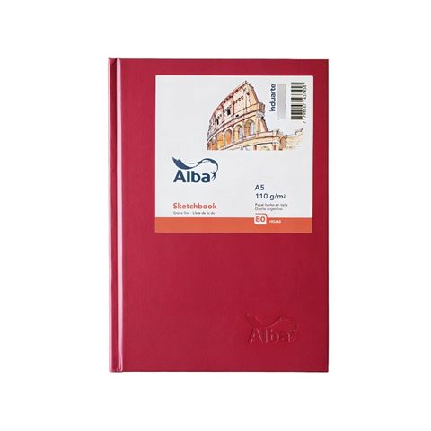 Block/Cuaderno Alba P/Boceto Sketchbook A5 110Grs. 80Hj Tapa dura