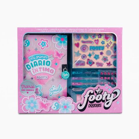Set Footy Diario Intimo Smile C/candado Set x12 Pz (SET601)