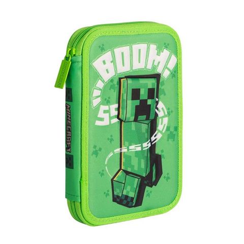 Cartuchera 1 Piso Tela Mooving Minecraft 