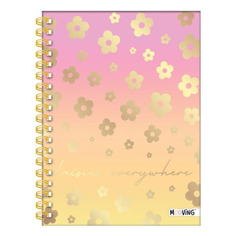 Cuaderno Espiralado 16x21cm Mooving T/D Rayado Lucky 