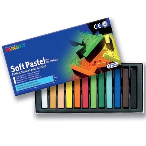 Pastel a la Tiza Mungyo x12 (MP-12) Colores Clásicos