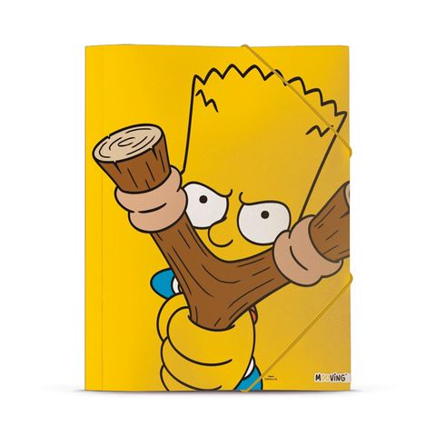 Carpeta Oficio con Elástico Mooving Los Simpsons 