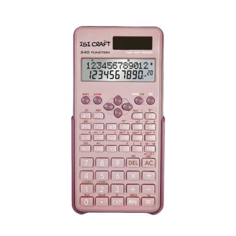 Calculadora Cientifica Ibi Craft Tendance 82MS (240Func) 12Dig. Rosa