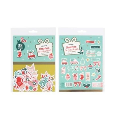 Papel Ibi Craft p/Scrapbook x58 Hojas Impresas Die Cuts 