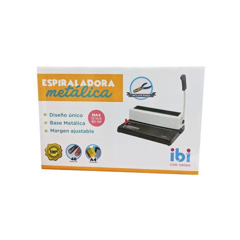 Espiraladora Ibi A4 12H + Pinza