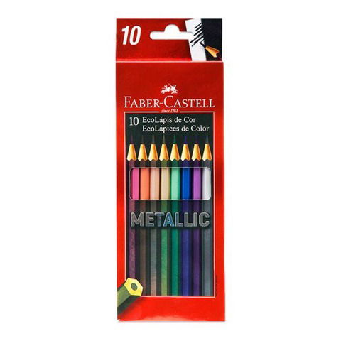 Lápiz Faber Castell Ecolápiz Metallic x10