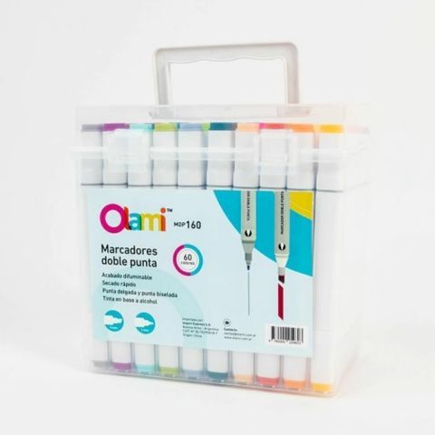 Marcador Olami Sketch Doble Punta Box x60 (MDP160)