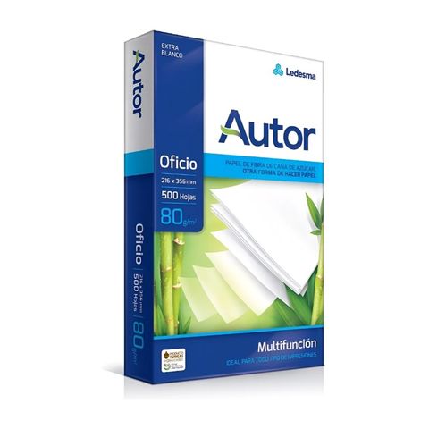 Resma Oficio Autor 80grs (216x356mm) (500H)