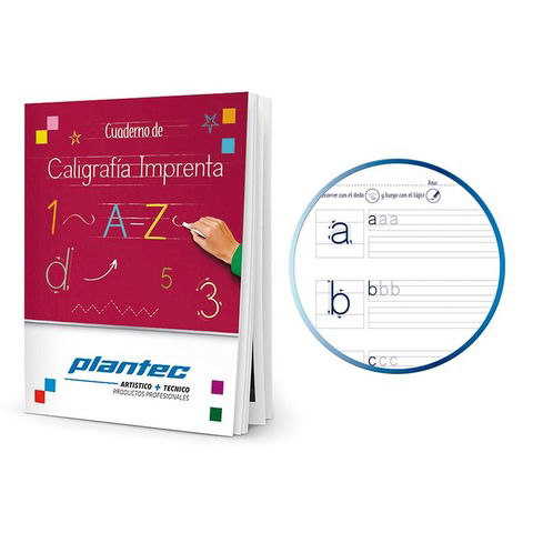 Cuaderno de Caligrafía Plantec Escolar Imprenta (9931)