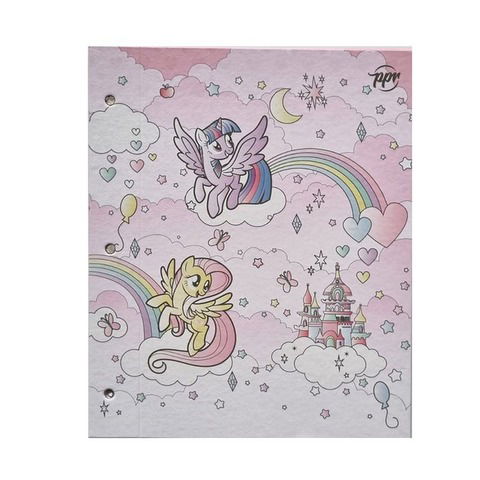 Carpeta N°3 dos tapas PPR Little Pony Castillo