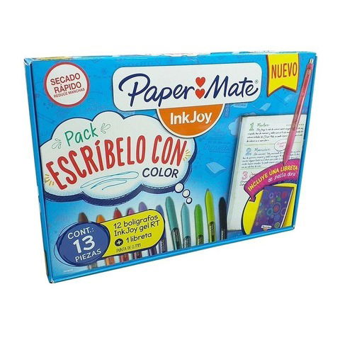 Kit Paper Mate Inkjoy Gel Retráctil x13 Piezas