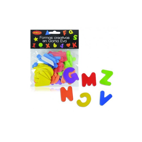 Goma Eva Set Omega x52 Letras Adh. LA52