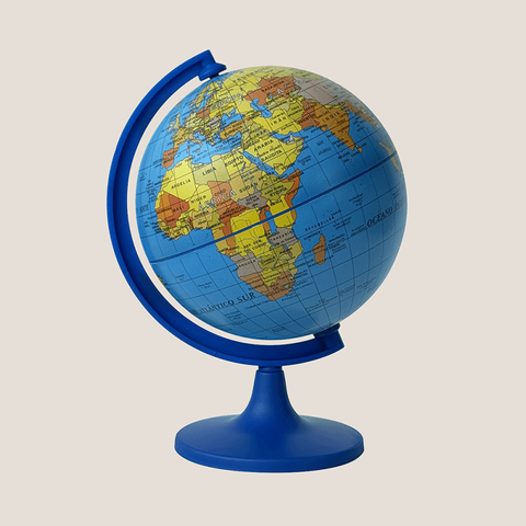 Globo Terráqueo Base Plast. Político 10cm (107W)