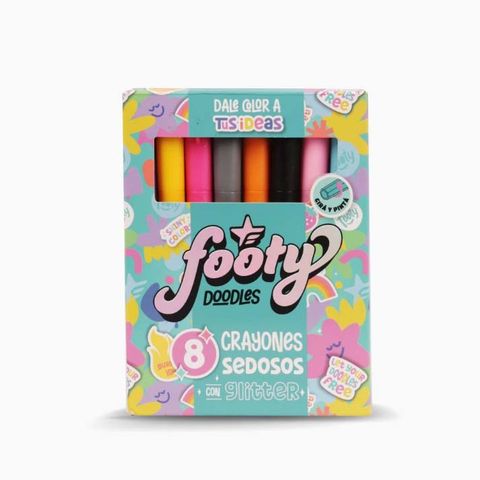 Cera Footy x8 Sedosos Glitter (LIB241)