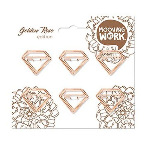 Clips con formas Mooving At Work Golden Rose - Diamond (2010407)