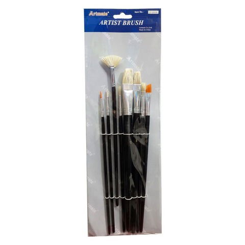 Pack de Pinceles Artmate x8 Surtido Sintético - Cerda (BS30)