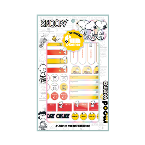 Stickers Wero Fun Planner (Señaladores y más) Snoopy (4181)
