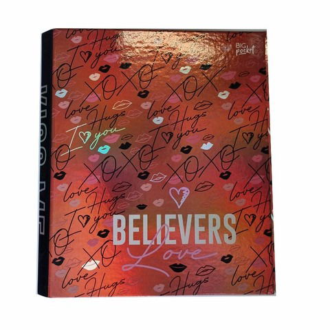 Carpeta A4 2x40 PPR Holográfica Believers Love