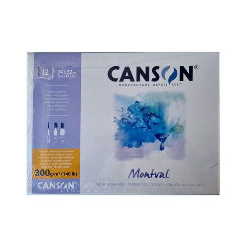 Block Canson Montval 300grs - 24 x 32 cm (Encolado) (0387)