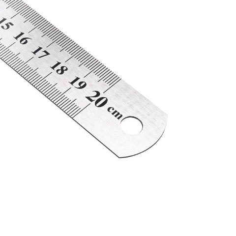 Regla Metálica Acero Plana  20cm