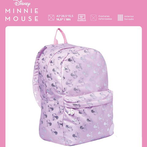 Mochila Mooving Minnie Mouse Rosa 16,5