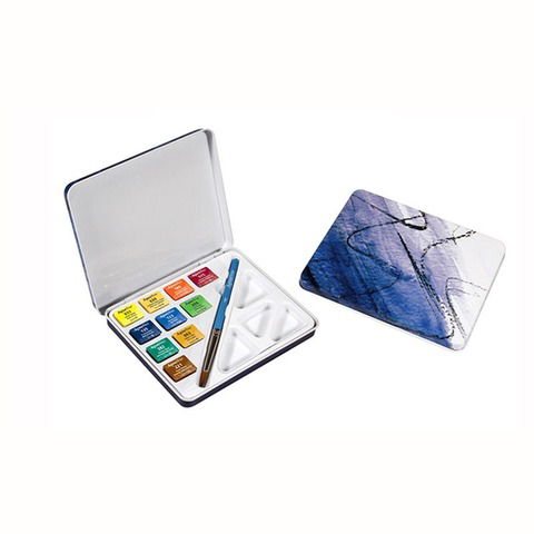 Acuarela Daler Rowney Pastillas Aquafine x10 (Lata)