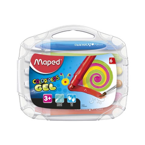 Cera Maped Colorpeps Gel x 6 caja plástica