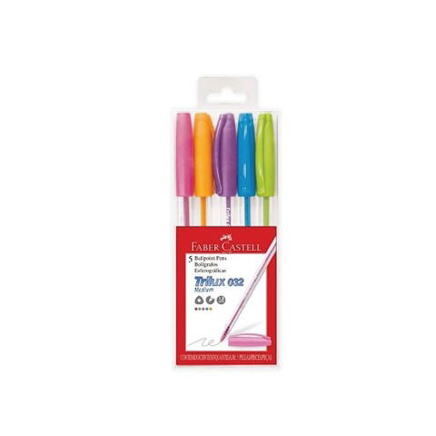 Lapicera Faber Castell Trilux Blister x5