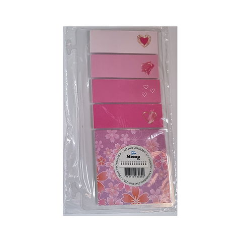 Repuesto Cuaderno Inteligente Set Insert Notas Adhesivas Corazones Rosa + Flores