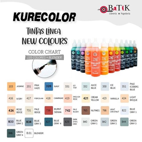 Kurecolor Tinta Línea: New Colours (colores nuevos y blender) 