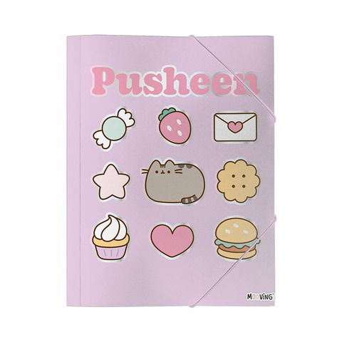 Carpeta Oficio con Elástico Mooving Pusheen 