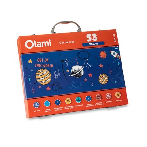 Set de Dibujo Olami Valija 53 Piezas SAR102 