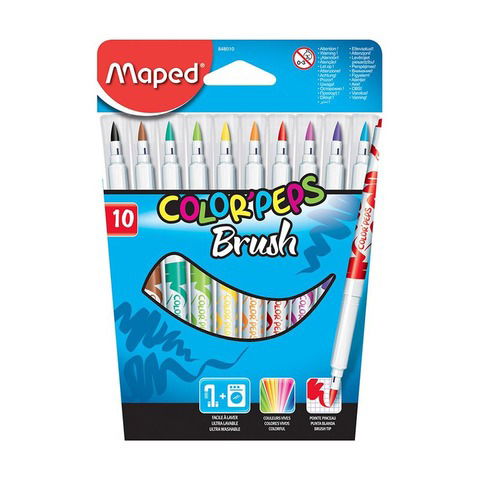 Marcador Maped Brush x10 (848010)