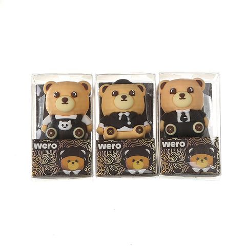 Goma Wero 3D Estuche Individual Bears (WE4334)