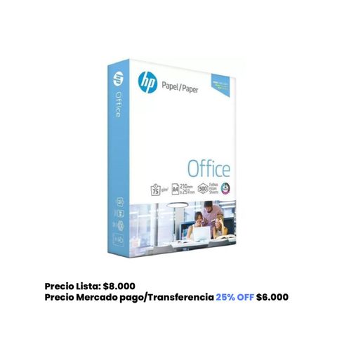 Resma A4 HP 75grs (500H)