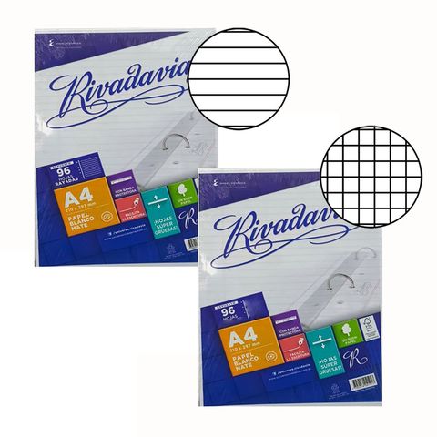 Repuesto A4 Rivadavia -90Grs- x96Hojas 