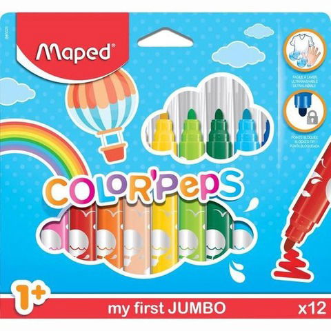 Marcador Maped Colorpeps Jumbo x12 (846020)