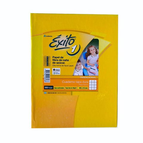 Cuaderno Escolar Exito 16x21 Cuadriculado clásico 